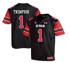 Utah Utes #1 Kendal Thompson NCAA College Football Jersey Black