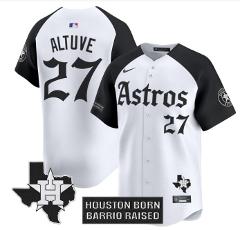 Jos Altuve Jersey #27 Houston Astros Gothic Edition Vapor Prem...