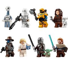 8pcs Star Wars Obi-Wan, Luke, Grogu & Cad Bane Minifigures
