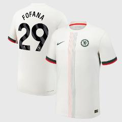 Wesley Fofana 29 Chelsea 2025-26 Away Jersey  White