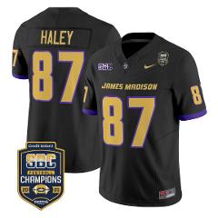 Charles Haley Jersey #87 James Madison Dukes 2025 SBC Champion...