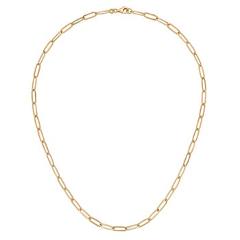 14kt Yellow Gold Paperclip Necklace