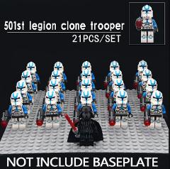 21PCS Star Wars 501st Legion Clone Troopers Minifigure