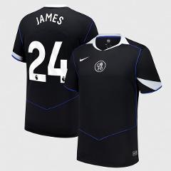 Reece James 24 Chelsea 2025-26 Third Match Jersey  Black