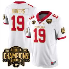 Brock Bowers Jersey #19 Georgia Bulldogs SEC Champions Patch S...