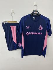 Men's 25/26 Feyenoord training royal blue short sleeve jersey ...