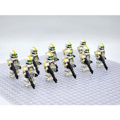 10pcs Star Wars 327th Star Corps Jet Troopers Minifigures