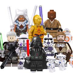 8pcs Star Wars 187th Mace Windu, Rahm Kota, Vader & Obi-Wan Mi...