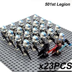 23PCS Star Wars 501st Anakin Darth Vader Clone Troopers Minifi...