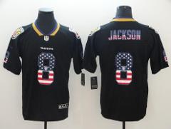 Mens Lamar Jackson #8 Football Jersey Salute To Service Replic...