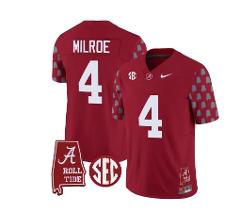 Jalen Milroe Jersey #4 Alabama Crimson Tide Football Limited S...