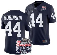 Men's Chop Robinson Jersey #44 Penn State Peach Bowl Patch 202...