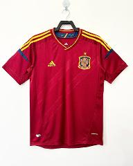 Spain 2012 Home Retro Jersey  Men, Red