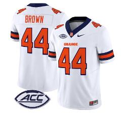 Jim Brown Jersey #44 Syracuse Orange Vapor Limited College Foo...