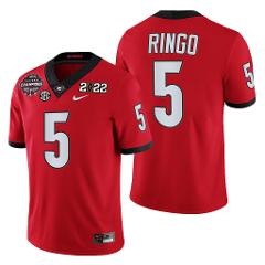 Georgia Bulldogs #5 Kelee Ringo 2021-22 CFP National Jersey Re...
