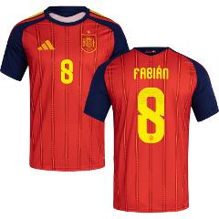 Spain Fabin Ruiz #8 Home 2026 World Cup Jersey Fan Version