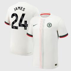 Reece James 24 Chelsea 2025-26 Away Jersey  White