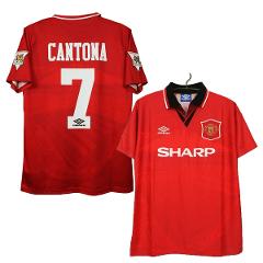 Eric Cantona 7 Manchester United 1994-1996 Home Retro Jersey  Men