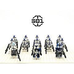13PCS Star Wars 501st Rex Jesse Echo Clone Troopers Minifigures