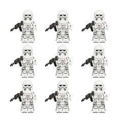 9pcs Star Wars Imperial Flametroopers Minifigures