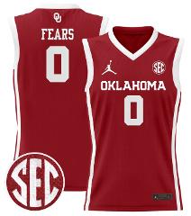 Jeremiah Fears Jersey #0 Oklahoma Sooners 2024 Lightweight Bas...