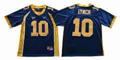 Men's California Golden Bears #10 Marshawn Lynch Football Blue...