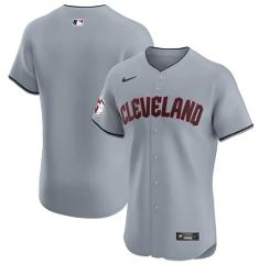Cleveland Guardians Vapor Premier Elite Patch Jersey Gray