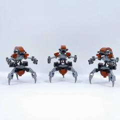3pcs Star Wars Droideka Destroyer Droids Minifigures Toy