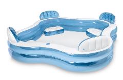 56475EP Swim Center Family Lounge Inflatable Pool 90inch X 90i...
