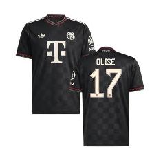 Michael Olise #17 Bayern Munich 2025-26 Third Jersey Black