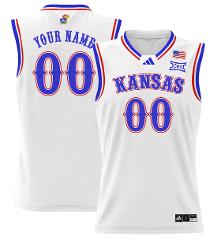 Custom Kansas Jayhawks Jersey 2024 Lightweight Basketball Stit...