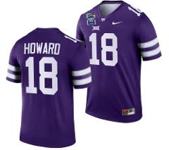 Men's Will Howard Jersey #18 Kansas State Wildcats 2023 Pop-Ta...
