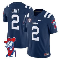 Jaxson Dart Jersey #2 Ole Miss Rebels 2025 Limited V2 Stitched...