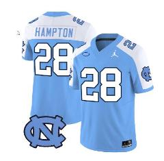 Omarion Hampton Jersey #28 Vapor Limited College Football Blue...