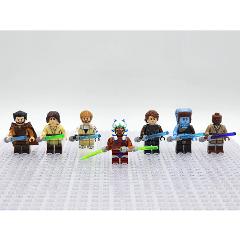 7pcs Star Wars Tales of the Jedi Count Dooku Minifigures Toy