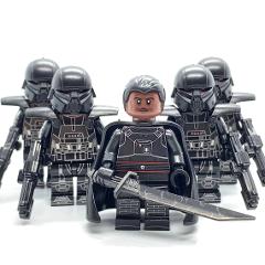 5pcs Star Wars Dark Troopers & Moff Gideon Minifigures