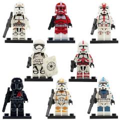 8PCS Star Wars Clone Troopers Minifigures