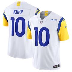 Men's Rams #10 Cooper Kupp White Jersey 2023 F.U.S.E Vapor Unt...
