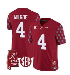 Jalen Milroe Jersey #4 Vapor College Football Limited Stitched...
