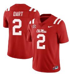 Ole Miss Rebels Jaxson Dart Jersey #2 College Football All Sti...
