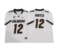 Colorado Buffaloes #12 Travis Hunter White Football Jersey