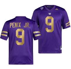Men's Washington Huskies Michael Penix Jr Jersey #9 College Pr...