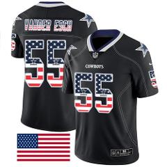 Men's leighton vander esch cowboys lights out us flag jersey b...