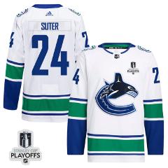 Pius Suter 24 Vancouver Canucks 2024 NHL Playoffs Patch Away J...