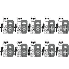 10pcs Star Wars Wilcos Clone Troopers Minifigures Toy