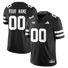 Custom Nebraska Football Jersey Name, Number 2025 Blackout Sti...