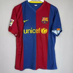 Ronaldinho #10 Barcelona 2006-07 Retro Home Jersey  Scarlet