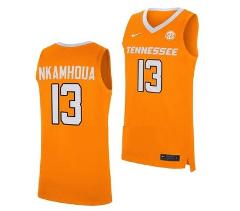 #21 Olivier Nkamhoua Jersey Tennessee College Basketball Jerse...