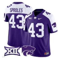 Darren Sproles Jersey #43 Kansas Vapor Limited Football Purple...