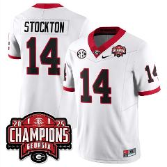 Gunner Stockton Jersey #14 Georgia Bulldogs SEC Champions Patc...